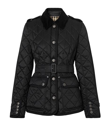 burberry black label vintage short coat jacket|Burberry diamond quilted jacket women's.